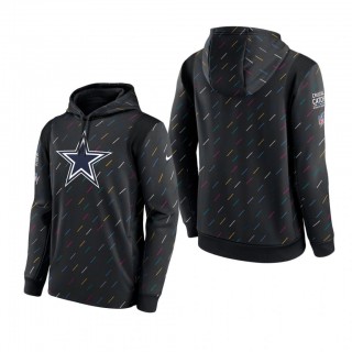 Cowboys Hoodie Therma Pullover Charcoal 2021 NFL Cancer Catch