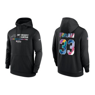 D'Onta Foreman Carolina Panthers Black 2022 NFL Crucial Catch Therma Performance Pullover Hoodie