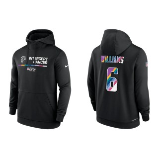Damien Williams Atlanta Falcons Black 2022 NFL Crucial Catch Therma Performance Pullover Hoodie