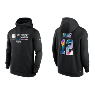 Davis Webb New York Giants Black 2022 NFL Crucial Catch Therma Performance Pullover Hoodie