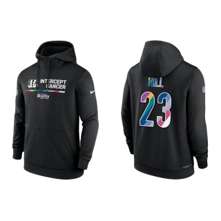 Daxton Hill Cincinnati Bengals Black 2022 NFL Crucial Catch Therma Performance Pullover Hoodie