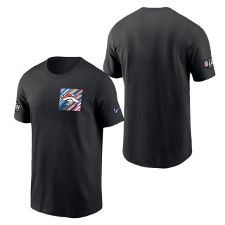 Denver Broncos Black 2023 NFL Crucial Catch Sideline Tri-Blend T-Shirt