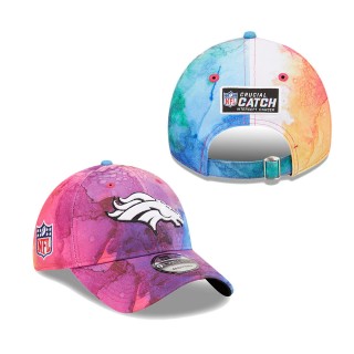 Men's Denver Broncos Pink 2022 NFL Crucial Catch 9TWENTY Adjustable Hat