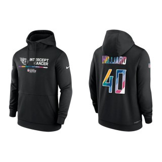 Dontrell Hilliard Tennessee Titans Black 2022 NFL Crucial Catch Therma Performance Pullover Hoodie