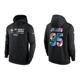 Drake Jackson San Francisco 49ers Black 2022 NFL Crucial Catch Therma Performance Pullover Hoodie