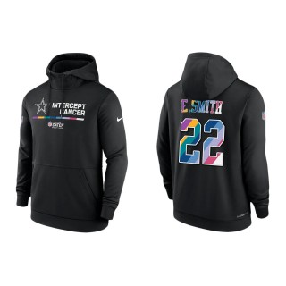 Emmitt Smith Dallas Cowboys Black 2022 NFL Crucial Catch Therma Performance Pullover Hoodie