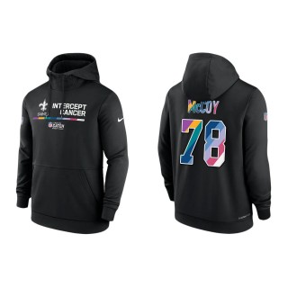 Erik McCoy New Orleans Saints Black 2022 NFL Crucial Catch Therma Performance Pullover Hoodie