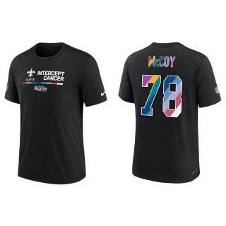 Erik McCoy New Orleans Saints Black 2022 NFL Crucial Catch Performance T-Shirt