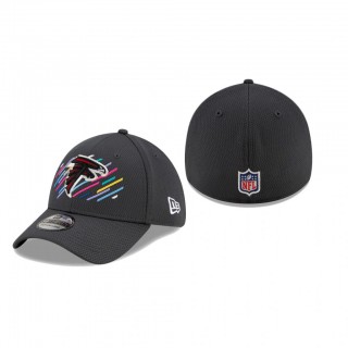 Falcons Hat 39THIRTY Flex Charcoal 2021 NFL Cancer Catch