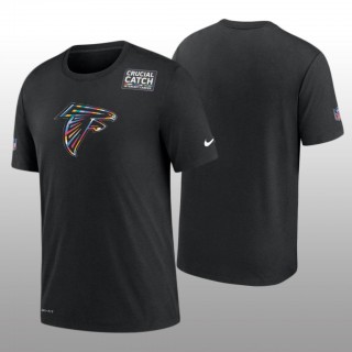 Falcons T-Shirt Sideline Black Cancer Catch