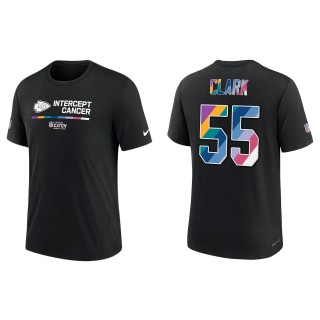 Frank Clark Kansas City Chiefs Black 2022 NFL Crucial Catch Performance T-Shirt
