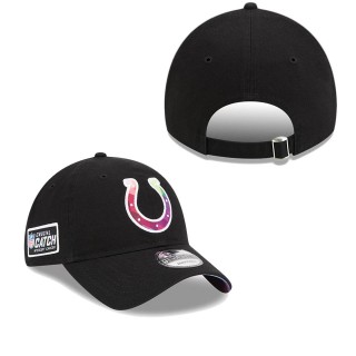 Indianapolis Colts Black 2023 NFL Crucial Catch Adjustable Hat