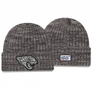 Jaguars Knit Hat Cuffed Heather Gray 2019 NFL Cancer Catch