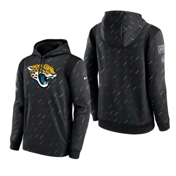 Jaguars Hoodie Therma Pullover Charcoal 2021 NFL Cancer Catch