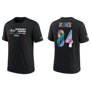 Josh Oliver Baltimore Ravens Black 2022 NFL Crucial Catch Performance T-Shirt
