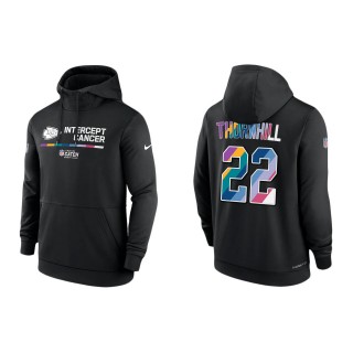 Juan Thornhill Kansas City Chiefs Black 2022 NFL Crucial Catch Therma Performance Pullover Hoodie