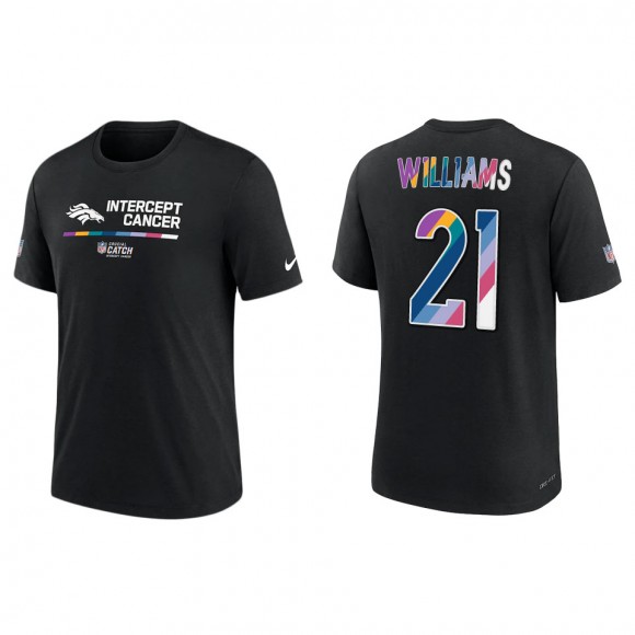 K'Waun Williams Denver Broncos Black 2022 NFL Crucial Catch Performance T-Shirt