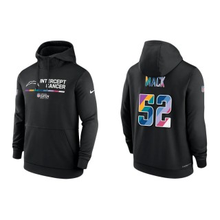 Khalil Mack Los Angeles Chargers Black 2022 NFL Crucial Catch Therma Performance Pullover Hoodie