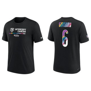 Kyler Gordon Chicago Bears Black 2022 NFL Crucial Catch Performance T-Shirt