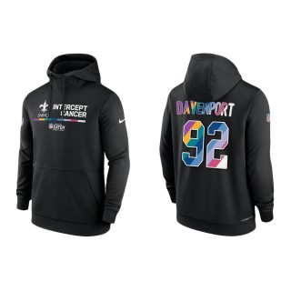 Marcus Davenport New Orleans Saints Black 2022 NFL Crucial Catch Therma Performance Pullover Hoodie