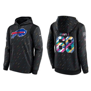Men's Buffalo Bills Bobby Hart Charcoal 2021 NFL Crucial Catch Therma Pullover Hoodie