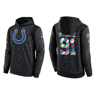 Men's Indianapolis Colts Yannick Ngakoue Charcoal 2021 NFL Crucial Catch Therma Pullover Hoodie