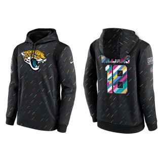 Men's Jacksonville Jaguars Dariours Williams Charcoal 2021 NFL Crucial Catch Therma Pullover Hoodie