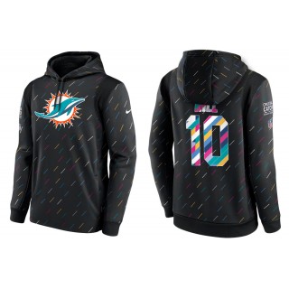 Men's Miami Dolphins Tyreek Hill Charcoal NFL Crucial Catch Hoodie