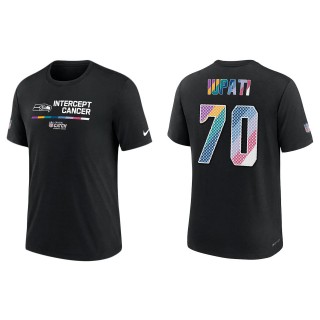 Mike Iupati Seattle Seahawks Black 2022 NFL Crucial Catch Performance T-Shirt