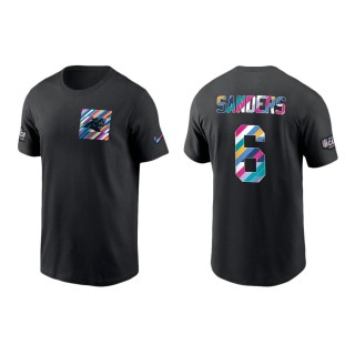 Miles Sanders Panthers 2023 Crucial Catch T-Shirt
