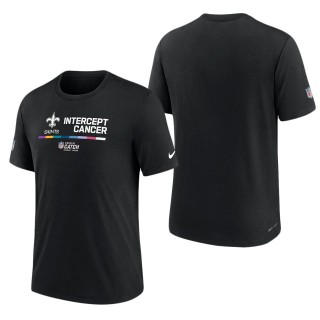 Men's New Orleans Saints Black 2022 NFL Crucial Catch Performance T-Shirt