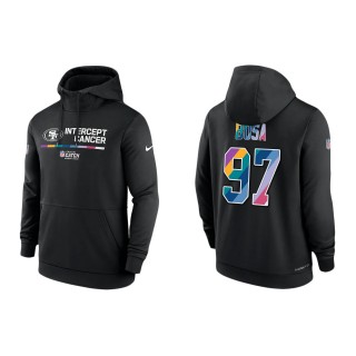 Nick Bosa San Francisco 49ers Black 2022 NFL Crucial Catch Therma Performance Pullover Hoodie