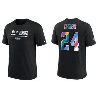 Nick Chubb Cleveland Browns Black 2022 NFL Crucial Catch Performance T-Shirt