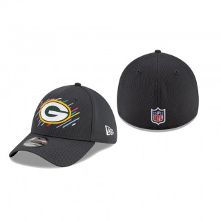 Packers Hat 39THIRTY Flex Charcoal 2021 NFL Cancer Catch
