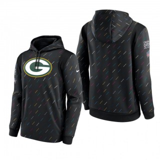 Packers Hoodie Therma Pullover Charcoal 2021 NFL Cancer Catch