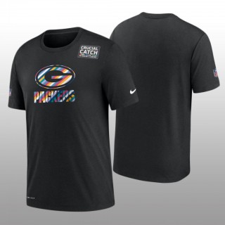 Packers T-Shirt Sideline Black Cancer Catch