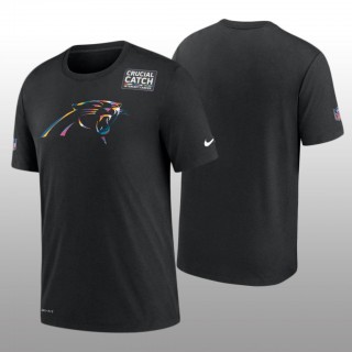 Panthers T-Shirt Sideline Black Cancer Catch