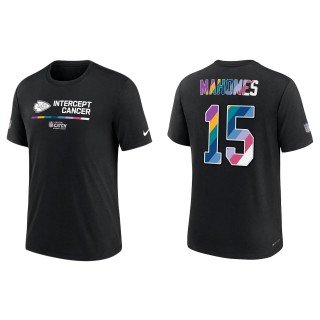 Patrick Mahomes Kansas City Chiefs Black 2022 NFL Crucial Catch Performance T-Shirt