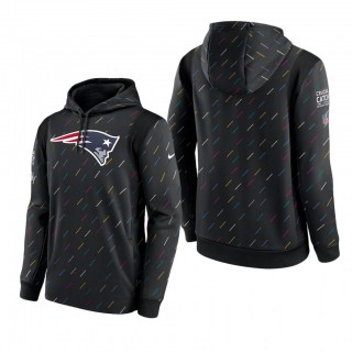 Patriots Hoodie Therma Pullover Charcoal 2021 NFL Cancer Catch