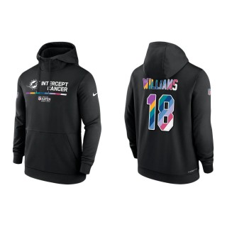Preston Williams Miami Dolphins Black 2022 NFL Crucial Catch Therma Performance Pullover Hoodie