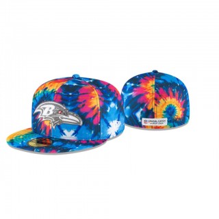 Ravens Hat 59FIFTY Fitted Multi-Color 2020 NFL Cancer Catch