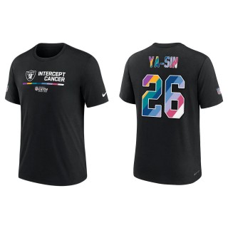 Rock Ya-Sin Las Vegas Raiders Black 2022 NFL Crucial Catch Performance T-Shirt
