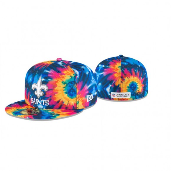 Saints Hat 59FIFTY Fitted Multi-Color 2020 NFL Cancer Catch