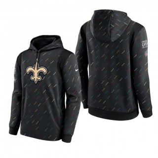 Saints Hoodie Therma Pullover Charcoal 2021 NFL Cancer Catch