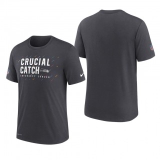 Seahawks T-Shirt Performance Charcoal 2021 NFL Cancer Catch