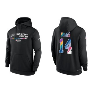 Stefon Diggs Buffalo Bills Black 2022 NFL Crucial Catch Therma Performance Pullover Hoodie