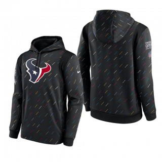 Texans Hoodie Therma Pullover Charcoal 2021 NFL Cancer Catch