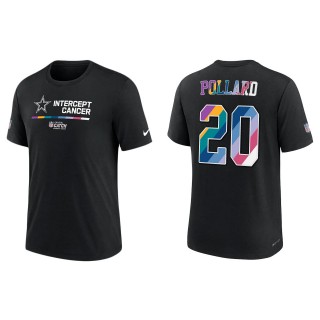 Tony Pollard Dallas Cowboys Black 2022 NFL Crucial Catch Performance T-Shirt
