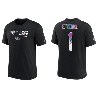 Travis Etienne Jacksonville Jaguars Black 2022 NFL Crucial Catch Performance T-Shirt