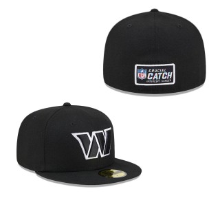 Washington Commanders Black 2023 NFL Crucial Catch Fitted Hat